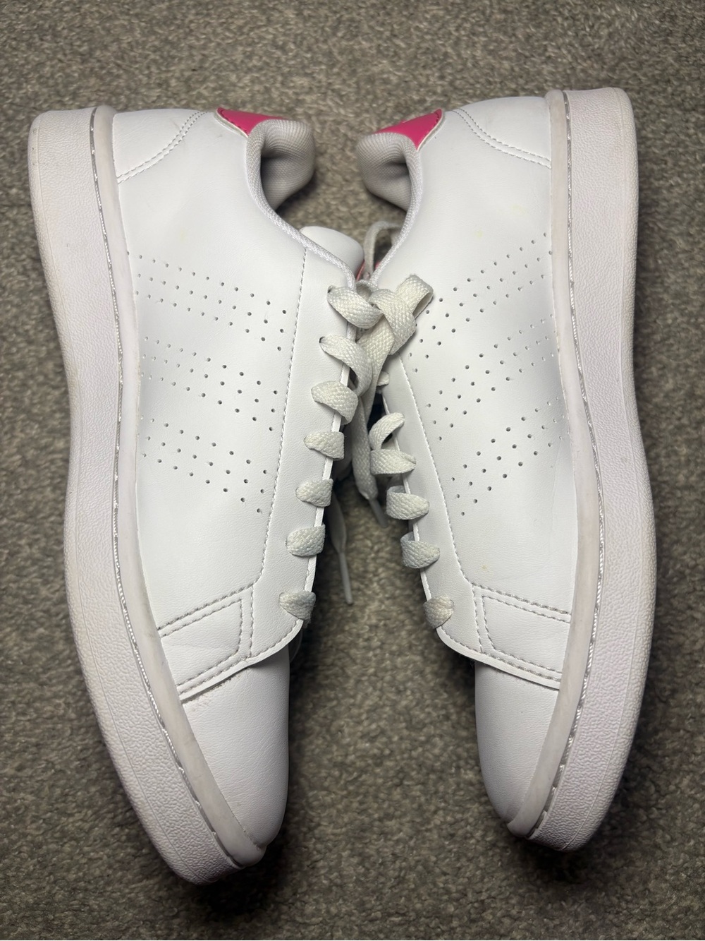 Adidas Women’s White Pink Sz 7 - Picture 7 of 8